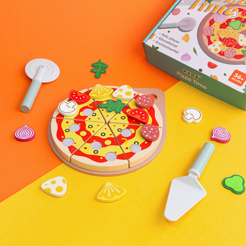 Pizza Montessori avec légumes à placer