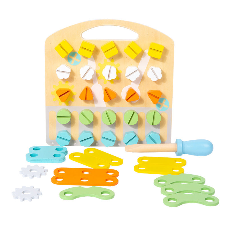 Jeu d'éveil et de bricolage éducatif en bois