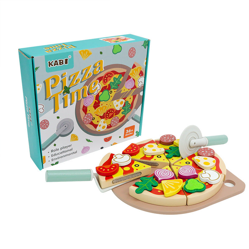 Pizza Montessori avec légumes à placer