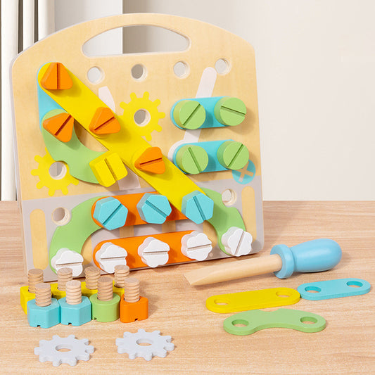 Jeu d'éveil et de bricolage éducatif en bois
