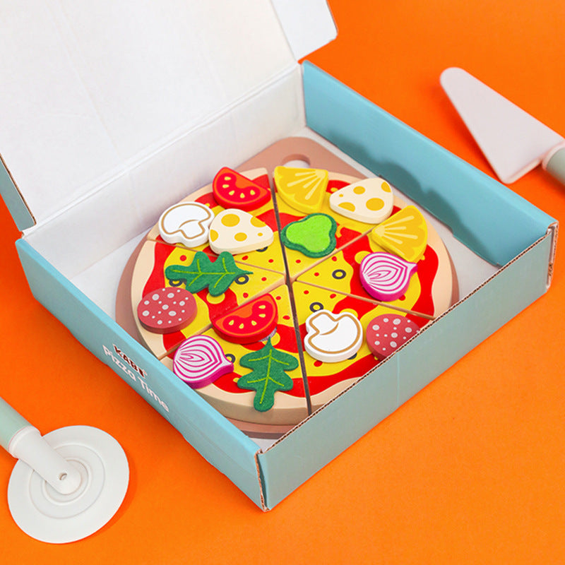 Pizza Montessori avec légumes à placer